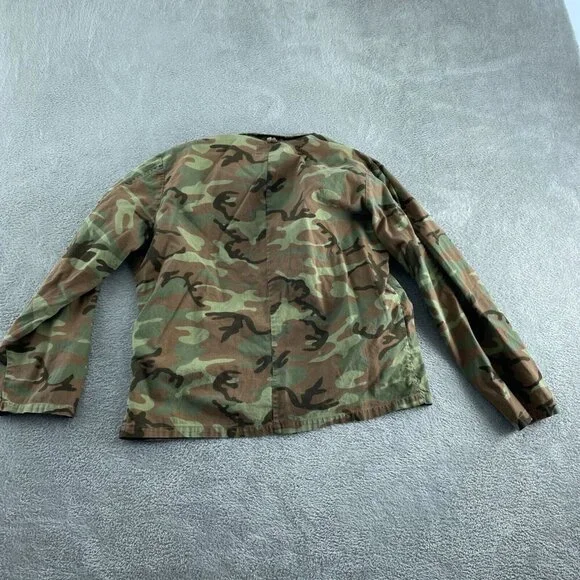 Vintage Kmart Camouflage Jacket L 100% Cotton Duck Button-Down Midweight 2217 - Picture 2 of 7